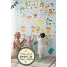 Kt Grup Üç Aylar Rahmet Mevsimi 60 Parça Mat Görünümlü Özel Sticker Seti Recep Şaban Ramazan