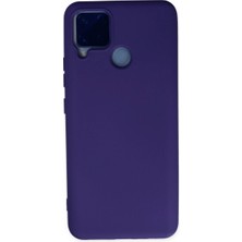 Magicool Realme C15 Kılıf Nano Içi Kadife Silikon - Mor