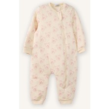 DeFacto %100 Pamuk 1,6 Tog Elyaf Desenli Tulum Kız Bebek G7774A526SP