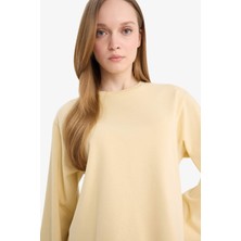 DeFacto %100 Pamuk Regular Fit Tişört Tunik G0377AX26SP