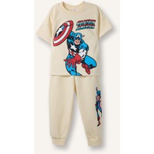 DeFacto Marvel Comics 2'li Takım Sweatshirt Eşofman Altı Erkek Bebek G6691A526SM