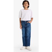 DeFacto Straight Fit Düz Paça Jean Pantolon Erkek Çocuk F8492A826SM