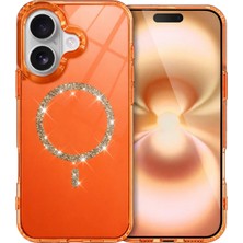 Budi Newface Apple iPhone 17 Live Diamond Magsafe Kapak - Turuncu