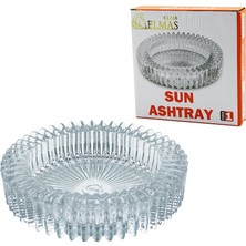 Go İthalat Güneş Yuvarlak Cam Küllük Çap: 14.5cm - Y: 3.2cm (5440)