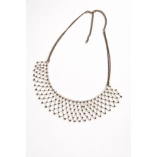 Chellomood - Boncuk File Detaylı Suni Deri Askılı Özel Tasarım Kolye