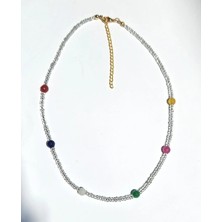 Chellomood - Chroma Glow – Doğal Taşlı Minimal Kolye