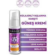 Wasco Yaşlanma Karşıtı SPF50+ Kolajenli Güneş Kremi Collagen-Panthenol-Hyaluronic Acid 50 ml