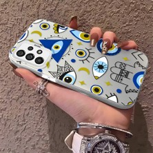 HONTINGA Samsung Galaxy A73 ile Uyumlu Kılıfı Silikon Kenar Sert Arka Düşüme Önleyici Basitlik Anti Düşme Kamera Korumali Yıldız ve Ay Desen Telefon Kılıfı Kadın ve Erkek Için Uygundur K1-0458