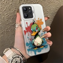HONTINGA Xiaomi Redmi 12 ile Uyumlu Kılıfı Silikon Kenar Sert Arka Düşüme Önleyici Basitlik Anti Düşme Kamera Korumali Manga Desen Telefon Kılıfı Kadın ve Erkek Için Uygundur K1-0517