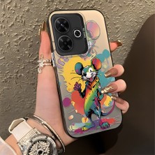 HONTINGA Xiaomi Redmi 13X ile Uyumlu Kılıfı Silikon Kenar Sert Arka Düşüme Önleyici Basitlik Anti Düşme Kamera Korumali Manga Desen Telefon Kılıfı Kadın ve Erkek Için Uygundur K1-0517