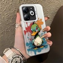 HONTINGA Tecno Spark Go 2024 ile Uyumlu Kılıfı Silikon Kenar Sert Arka Düşüme Önleyici Basitlik Anti Düşme Kamera Korumali Manga Desen Telefon Kılıfı Kadın ve Erkek Için Uygundur K1-0517