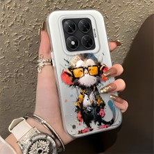 HONTINGA Poco X7 ile Uyumlu Kılıfı Silikon Kenar Sert Arka Düşüme Önleyici Basitlik Anti Düşme Kamera Korumali Çizgi Roman Desen Telefon Kılıfı Kadın ve Erkek Için Uygundur K1-0518