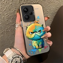 HONTINGA Xiaomi Redmi Note 13 Pro Plus 5g ile Uyumlu Kılıfı Silikon Kenar Sert Arka Düşüme Önleyici Basitlik Anti Düşme Kamera Korumali Çizgi Roman Desen Telefon Kılıfı Kadın ve Erkek Için Uygundur K1-0518