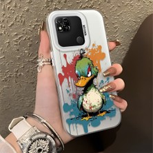 HONTINGA Xiaomi Redmi 9c ile Uyumlu Kılıfı Silikon Kenar Sert Arka Düşüme Önleyici Basitlik Anti Düşme Kamera Korumali Manga Desen Telefon Kılıfı Kadın ve Erkek Için Uygundur K1-0517