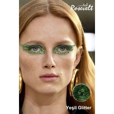 Jel Form Makyaj Simleri Glitter Işıltılı Yüz Makyajı 1 kutu Yeşil