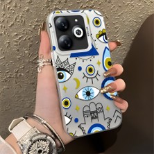 HONTINGA Tecno Spark 20C ile Uyumlu Kılıfı Silikon Kenar Sert Arka Düşüme Önleyici Basitlik Anti Düşme Kamera Korumali Yıldız ve Ay Desen Telefon Kılıfı Kadın ve Erkek Için Uygundur K1-0458