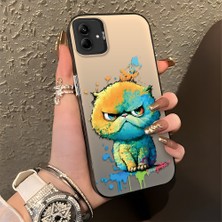 HONTINGA Samsung Galaxy A03 ile Uyumlu Kılıfı Silikon Kenar Sert Arka Düşüme Önleyici Basitlik Anti Düşme Kamera Korumali Çizgi Roman Desen Telefon Kılıfı Kadın ve Erkek Için Uygundur K1-0518