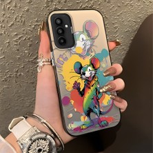 HONTINGA Samsung Galaxy M23 ile Uyumlu Kılıfı Silikon Kenar Sert Arka Düşüme Önleyici Basitlik Anti Düşme Kamera Korumali Manga Desen Telefon Kılıfı Kadın ve Erkek Için Uygundur K1-0517
