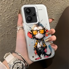 HONTINGA Xiaomi Redmi Note 13 Pro Plus 5g ile Uyumlu Kılıfı Silikon Kenar Sert Arka Düşüme Önleyici Basitlik Anti Düşme Kamera Korumali Çizgi Roman Desen Telefon Kılıfı Kadın ve Erkek Için Uygundur K1-0518