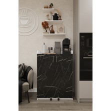 Asra Trend Lüks Çok Amaçlı Kiler Dolabı %100 MDF Erzak Organizer Dolabı MK11