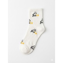 Triya Wear Studio - Desenli Soket Çorap