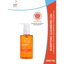 Goaje Skincare Purifying Cleansing Gel, Yağlı ve Karma Ciltler için Arındırıcı Temizleme Jeli, 200 ml