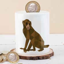 Asilmeydan Sevimli Maymun Para Birikim Kumbarası Seramik Malzeme ile Çocuklara Uygun Hediye Fikri