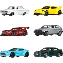 Hot Wheels 6'lı Euro Style Seti, 1:64 Ölçekli Metal Oyuncak Arabalar (Stiller Çeşitlilik Gösterebilir) JLB25
