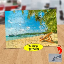 Asilmeydan Güneşli Hava Deniz Manzarası 99 Parça Puzzle Yapboz Tablo-2207