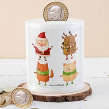 Asilmeydan Noel Baba ve Neşeli Hayvanları Para Birikim Kumbarası-2147959849