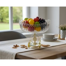 Assa Bazaar Ultra Lüks Premium Kristal Gümüş Gondol Kase – Dekoratif Masa & Salon Aksesuarı