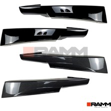 Ramm Bmw E90 Lcı M-Tech Ön Tampon Flap Seti  Parlak Karbon