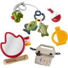 Fisher-Price® Kamp Hediye Seti | Balık Tutma ve Doğa Yürüyüşü Temalı 7 Bebek Aktivite Oyuncağından Oluşan Fisher-Price Keyifli Aktiviteler Hışırtılı Kamp Hediye Seti JLY84