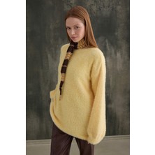 HE-QA Yumuşak Tüylü Kazak Soft Sarı