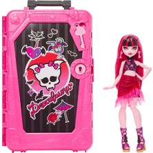 monster high monster hıgh®  arkadaşlar™ draculaura™ tatil bebeği, draculaura bebek ve aksesuarlar jdr50