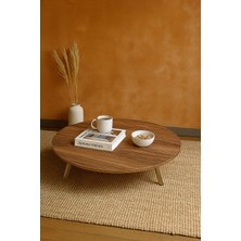 Ecowood Katlanabilir Yuvarlak Yer Sofrası - Çam
