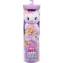 Barbie® Cutie Reveal™ Serisi - Kedicik Bebek ve Aksesuarları, Yumuşak Dostlar Serisi Kedicik, 10 Sürpriz JJP64