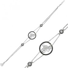 Pileli Store Pilelistore 925 Ayar Gümüş Tuğralı Bileklik