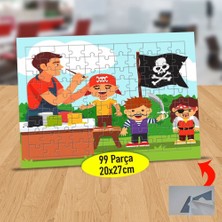 Asilmeydan Küçük Korsan Boyama Partisi 99 Parça Puzzle Yapboz Tablo-3446283
