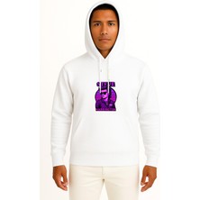 Bahriyeli Collection Kapüşonlu Stranger Things Steve Harrington Sticker Göğüs Baskılı Unisex Sweatshirt