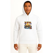 Bahriyeli Collection Kapüşonlu Istanbul Özel Tasarım Göğüs Baskılı Unisex Sweatshirt