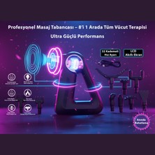 İdragon HiLDA SK-988 Profesyonel Masaj Aleti | 32 Kademeli Hız | 8 Başlıklı | LCD Ekranlı | Derin Doku & Tüm Vücut Masaj Tabancası