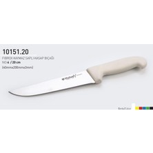 Fibrox Kaymaz Saplı Kasap Bıçağı 20 cm No.4 Hulusi - Drita Bıçak 40MM x 200MM x 3mm 10151.20 (Sarı Renk)
