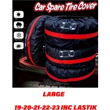 Meyzone Oto Araç Lastik Saklama Çantası 19 – 23 Inç Stepne Kılıfı Yaz Kış Lastiği Taşıma Çantası