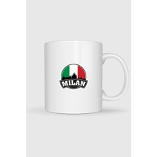 Bahriyeli Collection  Italya Milan Milano Şehri Baskılı Kupa Bardak
