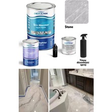 Demarin Çift Bileşenli Solventsiz Sıvı Mermer, Liquid Marble Tezgah Yenileme Kiti Takım