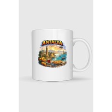 Bahriyeli Collection  Antalya Özel Tasarım Baskılı Kupa Bardak