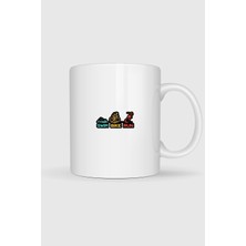 Bahriyeli Collection  Yüz Bisiklet Sür ve Koş Baskılı Kupa Bardak