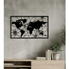 Zmt Design Dünya Haritası Duvar Süsü