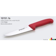 Fibrox Kaymaz Saplı Kasap Bıçağı 16 cm No.2 Hulusi - Drita Bıçak x 160MM x 3mm 10151.16 (Mavi Renk)